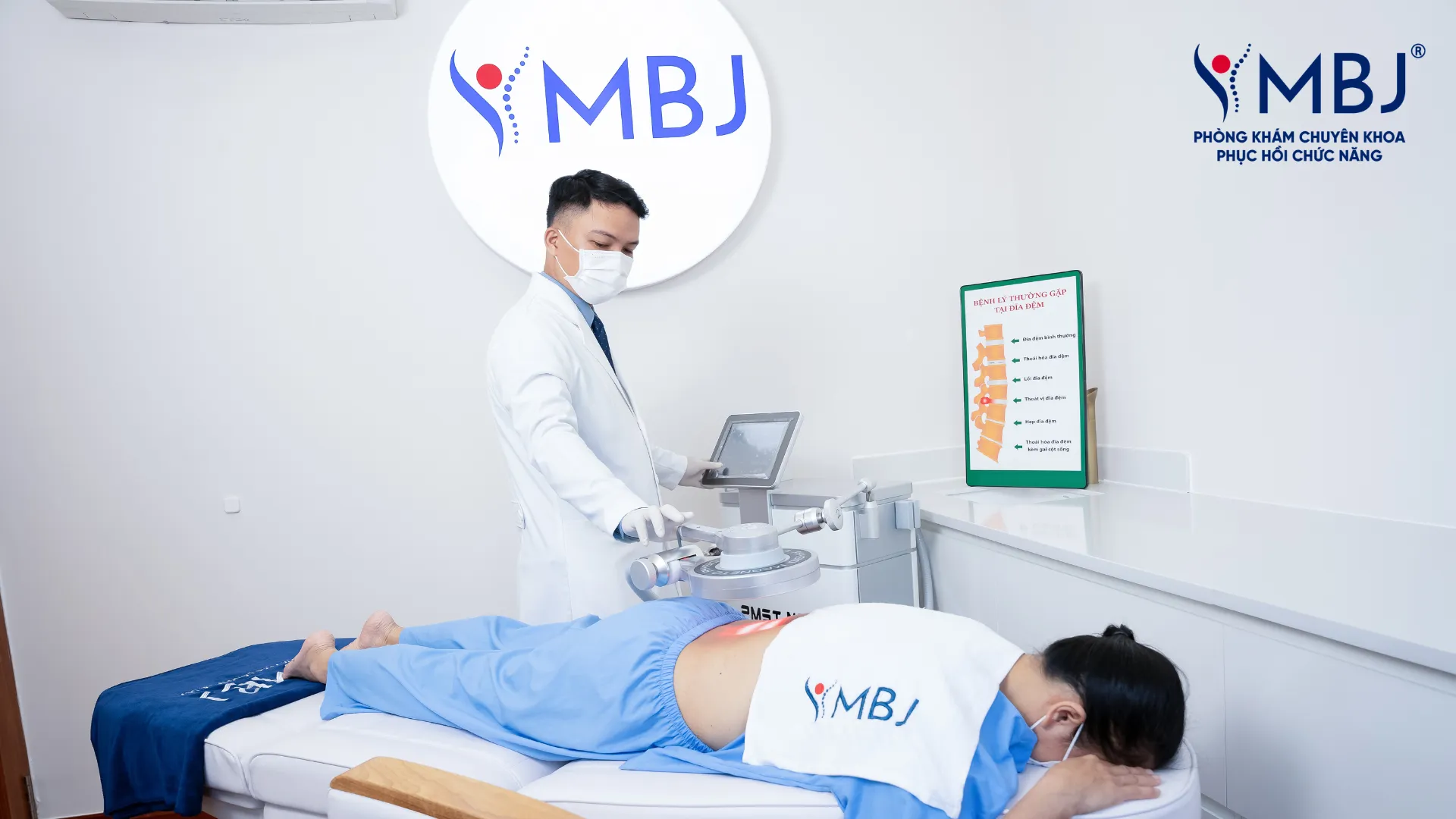 Trị liệu giảm áp cột sống điều trị thoát vị đĩa đệm tại MBJ