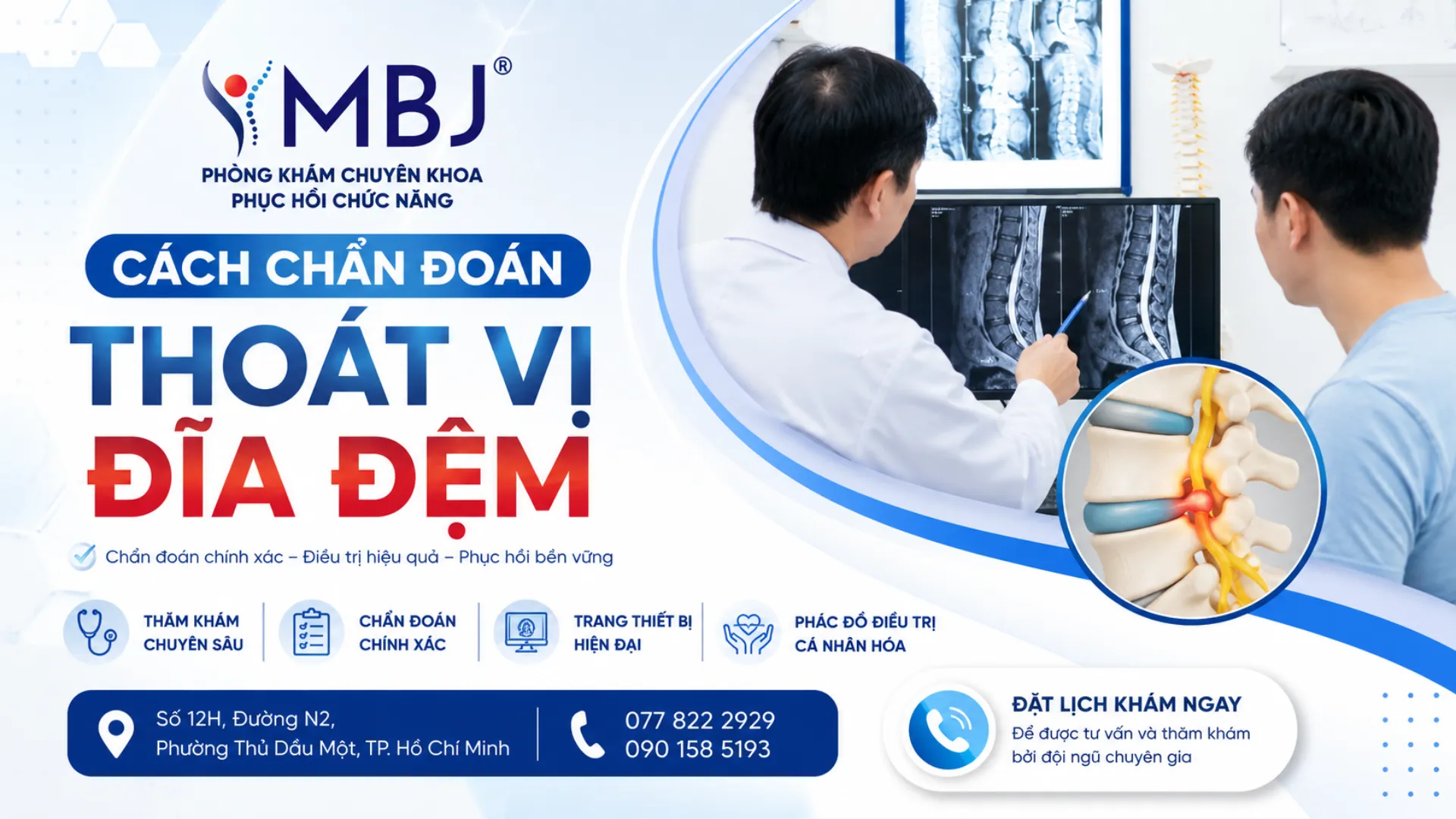 Cách chẩn đoán thoát vị đĩa đệm