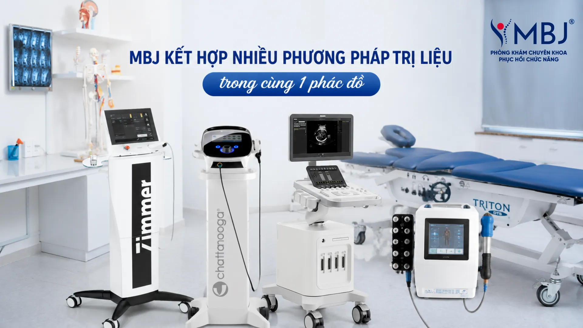 MBJ kết hợp Shockwave Therapy với nhiều phương pháp trị liệu khác để nâng cao hiệu quả