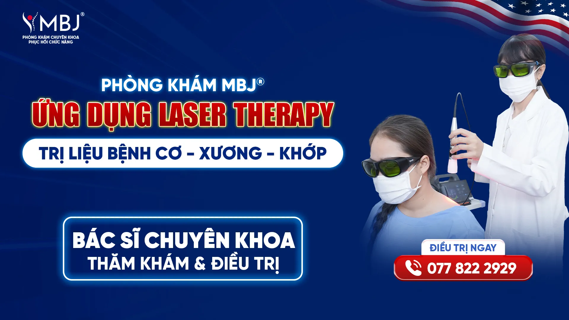 MBJ là đơn vị áp dụng laser therapy thế hệ 4 công nghệ cao