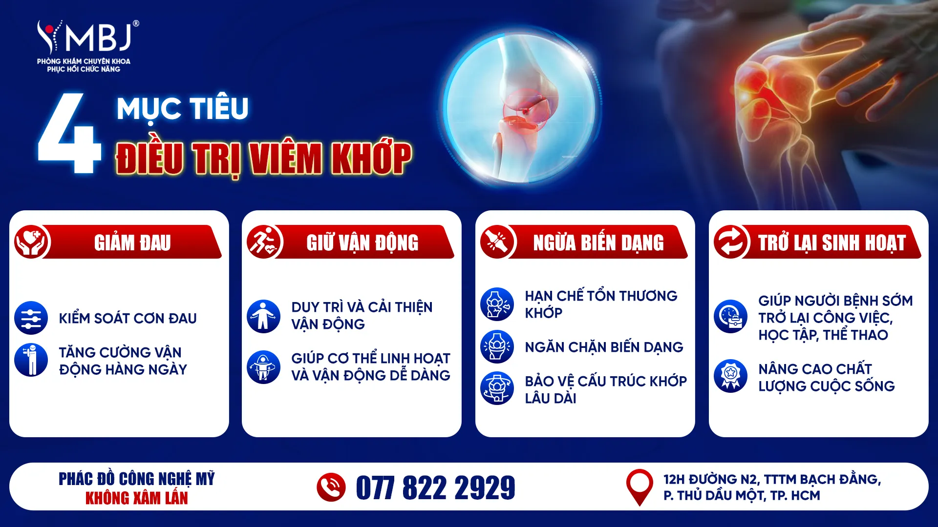 Mục tiêu khi điều trị viêm khớp