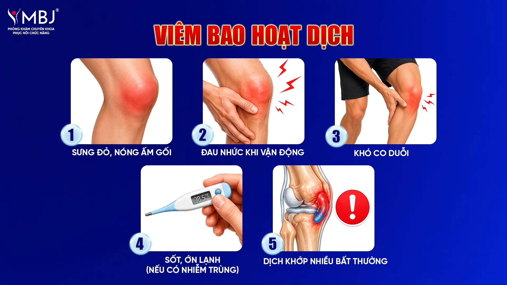 Dấu hiệu cần đi khám viêm bao hoạt dịch