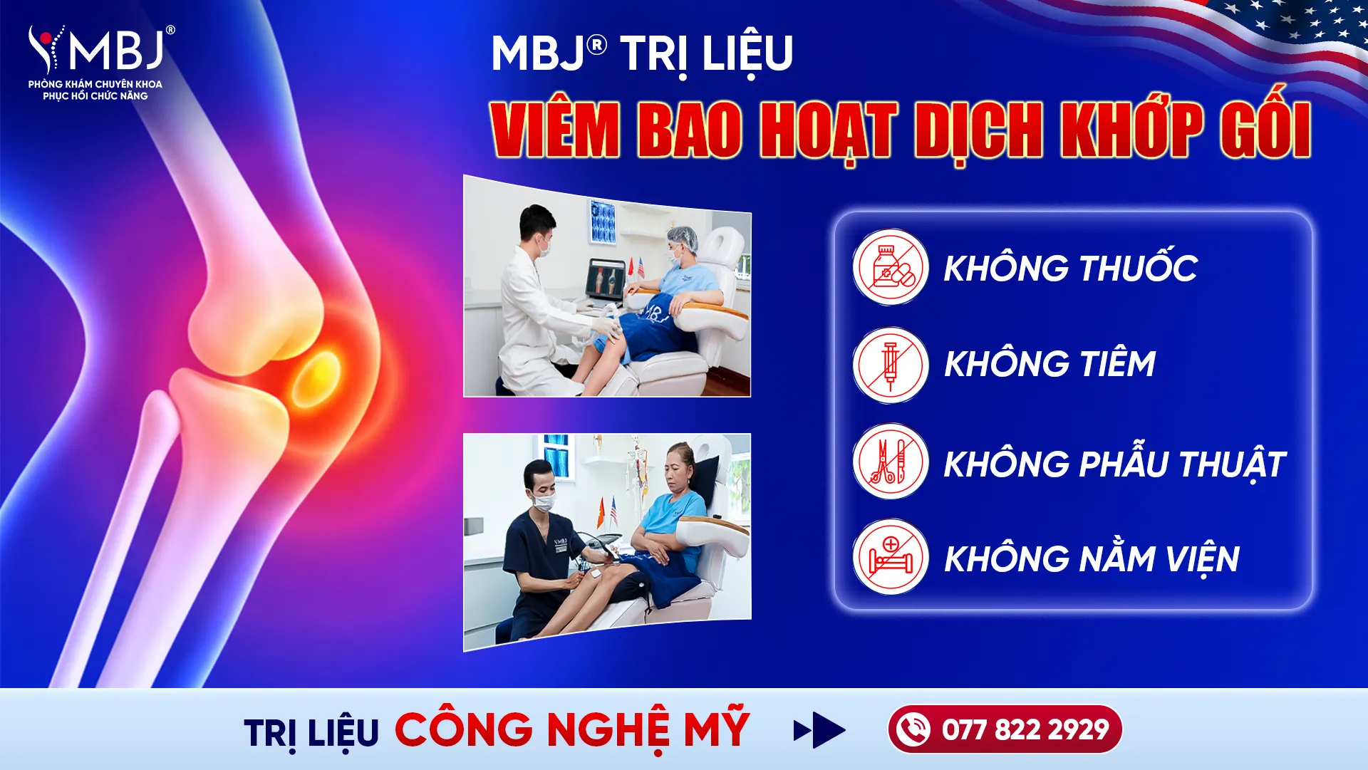 Vật lý trị liệu viêm bao hoạt dịch khớp gối