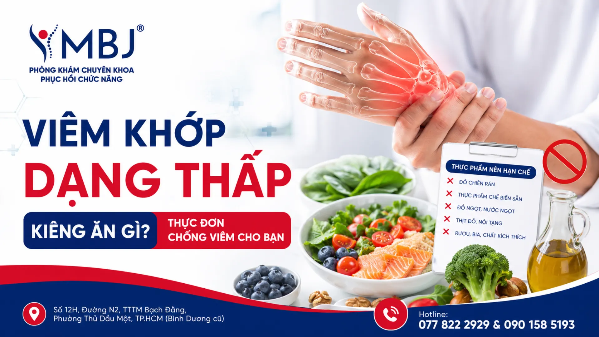 Viêm khớp dạng thấp kiêng ăn gì?