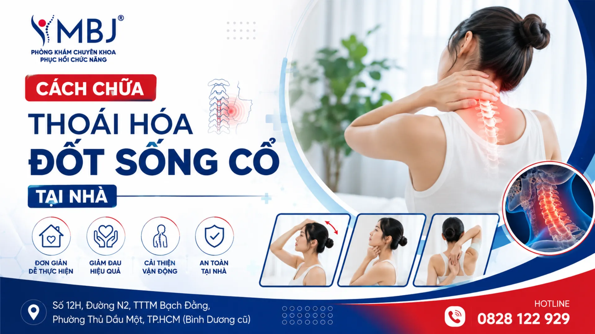 Người bị thoái hóa đốt sống cổ tự chườm ấm vùng gáy tại nhà theo hướng dẫn