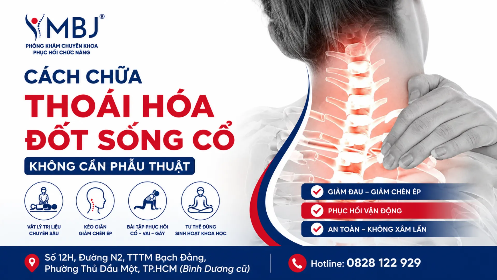 Thoái hóa đốt sống cổ gây đau vai gáy và tê tay ở người trưởng thành